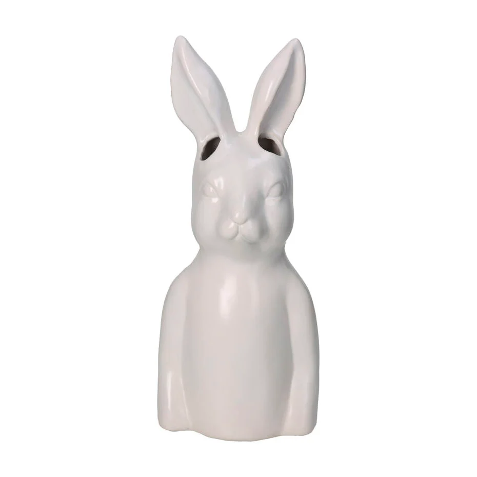 Jarrón Conejo Blanco - Imagen 2